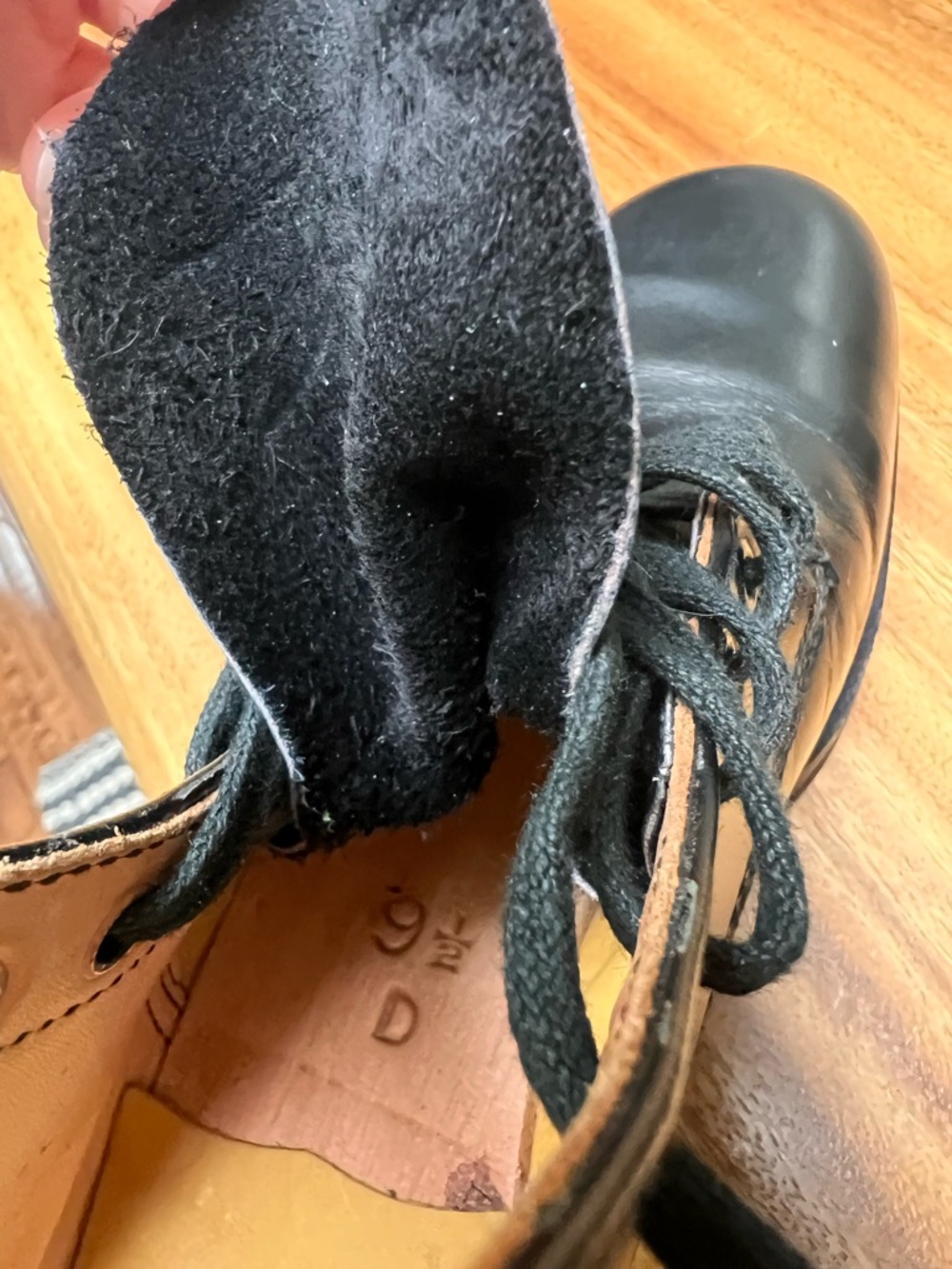 Biltrite Vintage Black Military Army Combat Boots Steel Toe - Picture 11 of 14